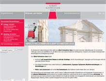 Tablet Screenshot of albert-schweitzer-haus.at